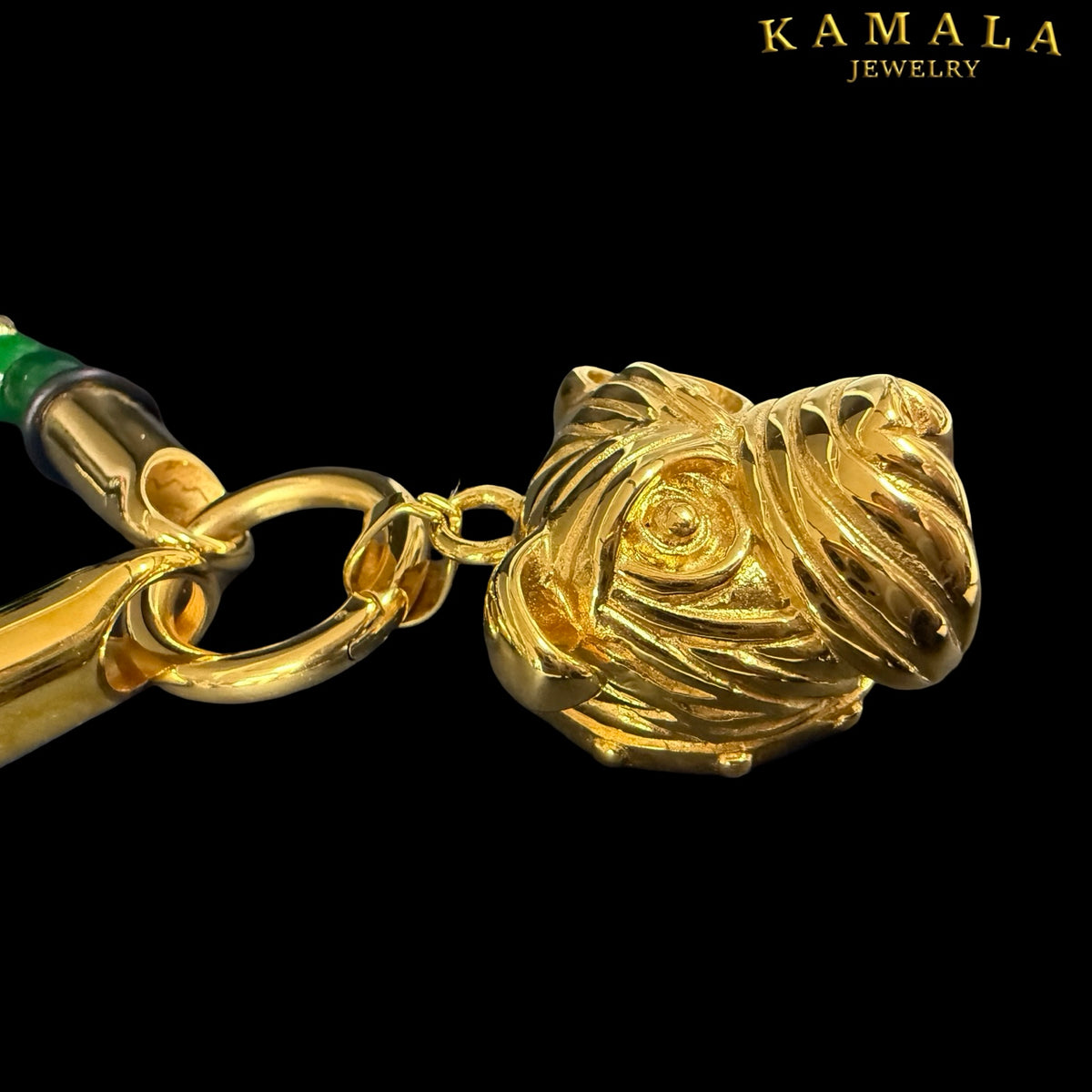 Bulldogge Anhänger – Gold | ca. 4 cm