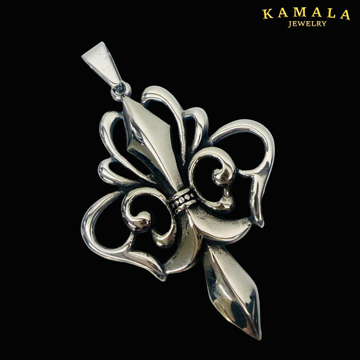 Fleur de Lis Anhänger Silber – Massive Edition | 6,5 cm