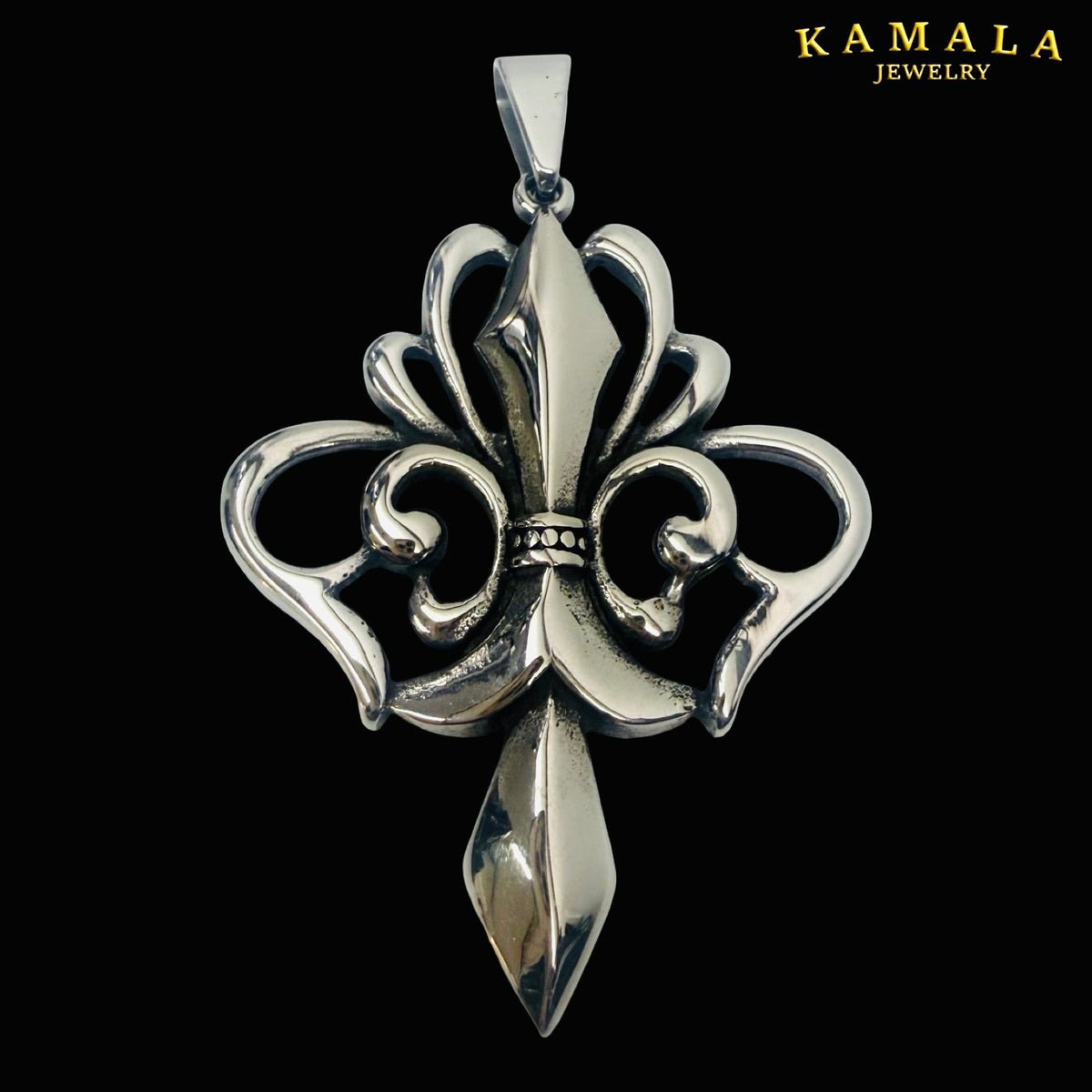 Fleur de Lis Anhänger Silber – Massive Edition | 6,5 cm