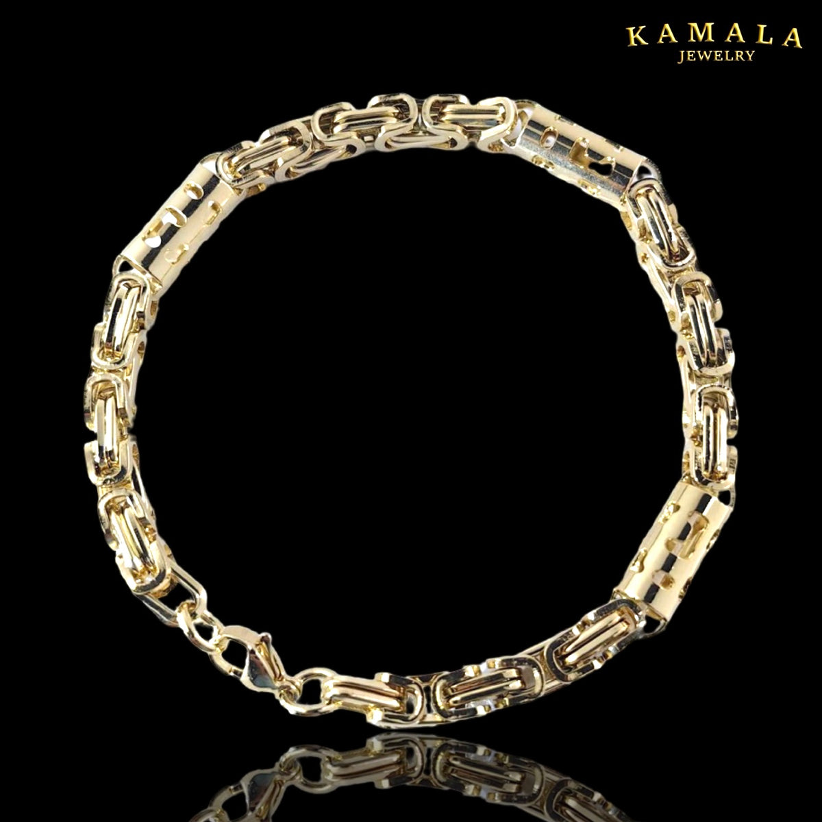 Premium Royal Link Armband Gold – Massive Königskette