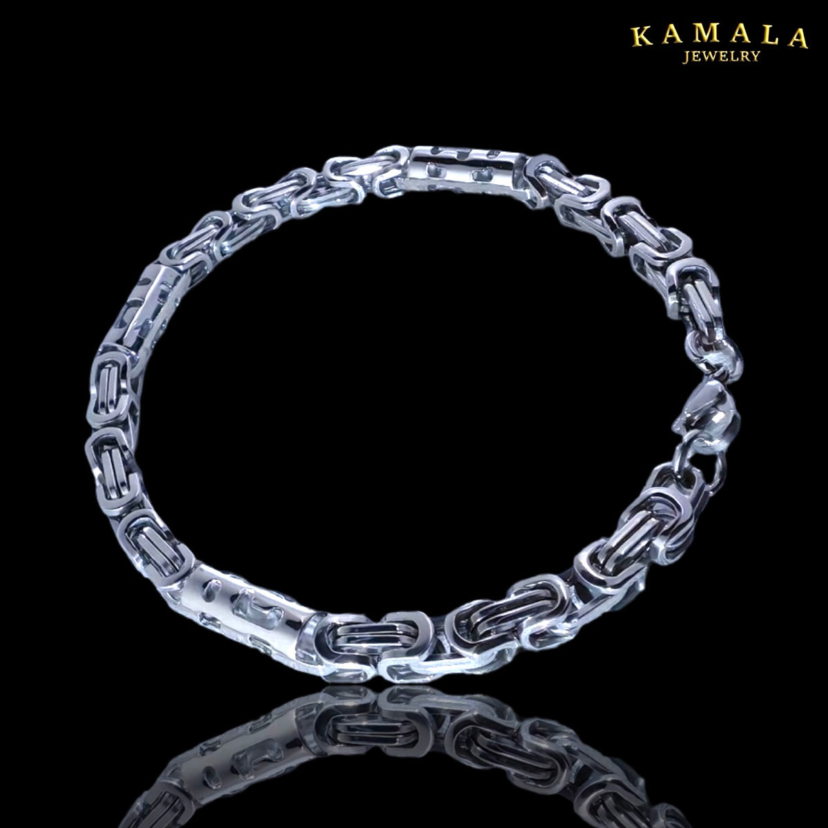 Premium Royal Link Armband Silber – Edelstahl