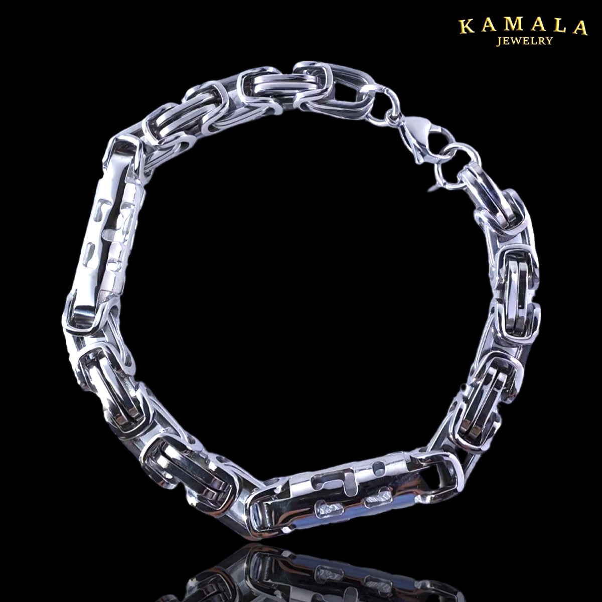 Premium Royal Link Armband Silber – Edelstahl