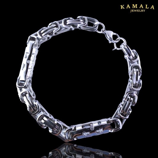 Premium Royal Link Armband Silber – Edelstahl