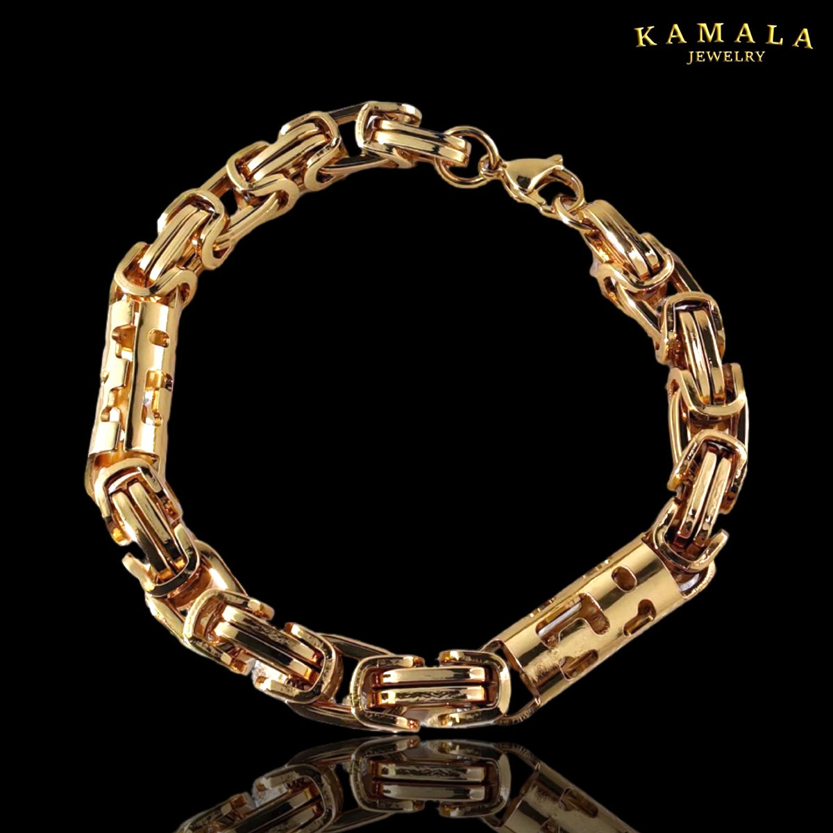 Premium Royal Link Armband Gold – Massive Königskette