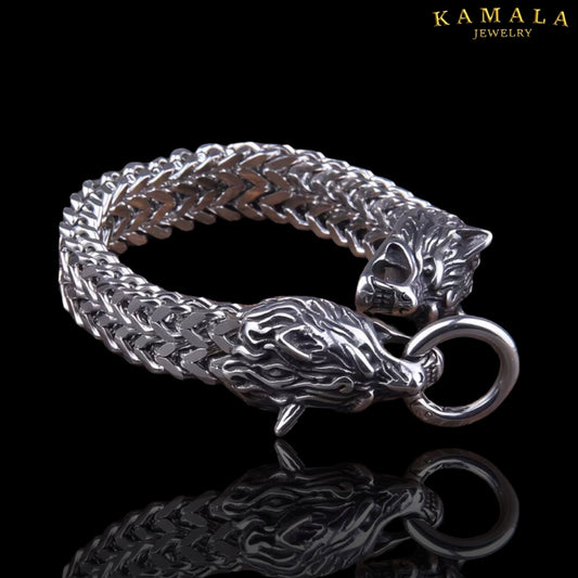 Wolf Armband - Edelstahl