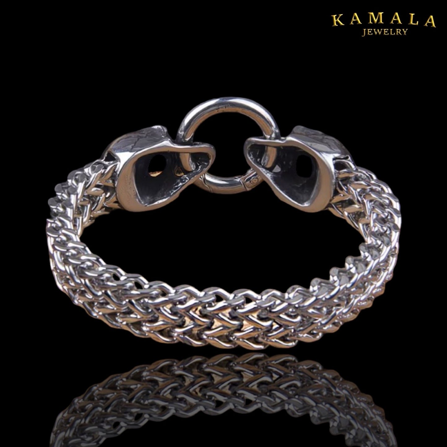 Skull Ring Armband – Massiver Edelstahl