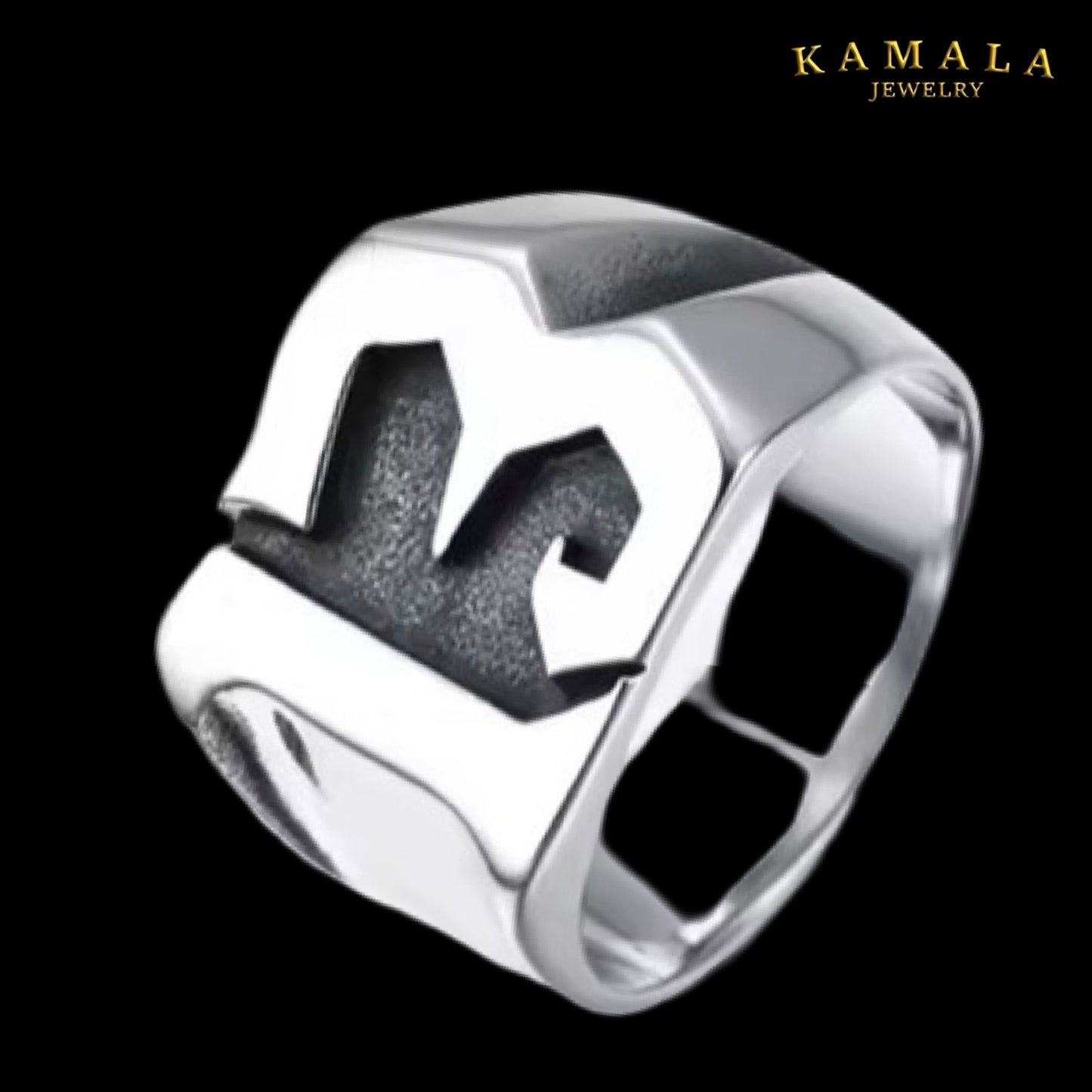Fingerring mit 13 - Edelstahl