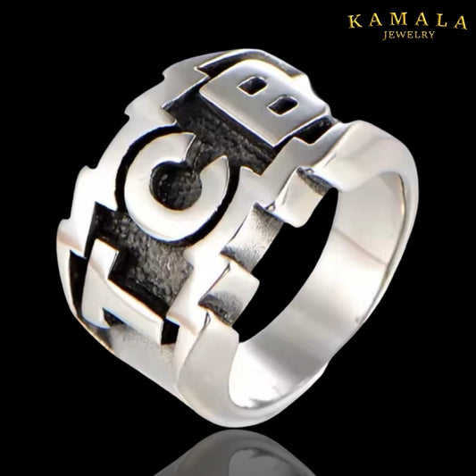 Fingerring mit TCB Logo - Edelstahl