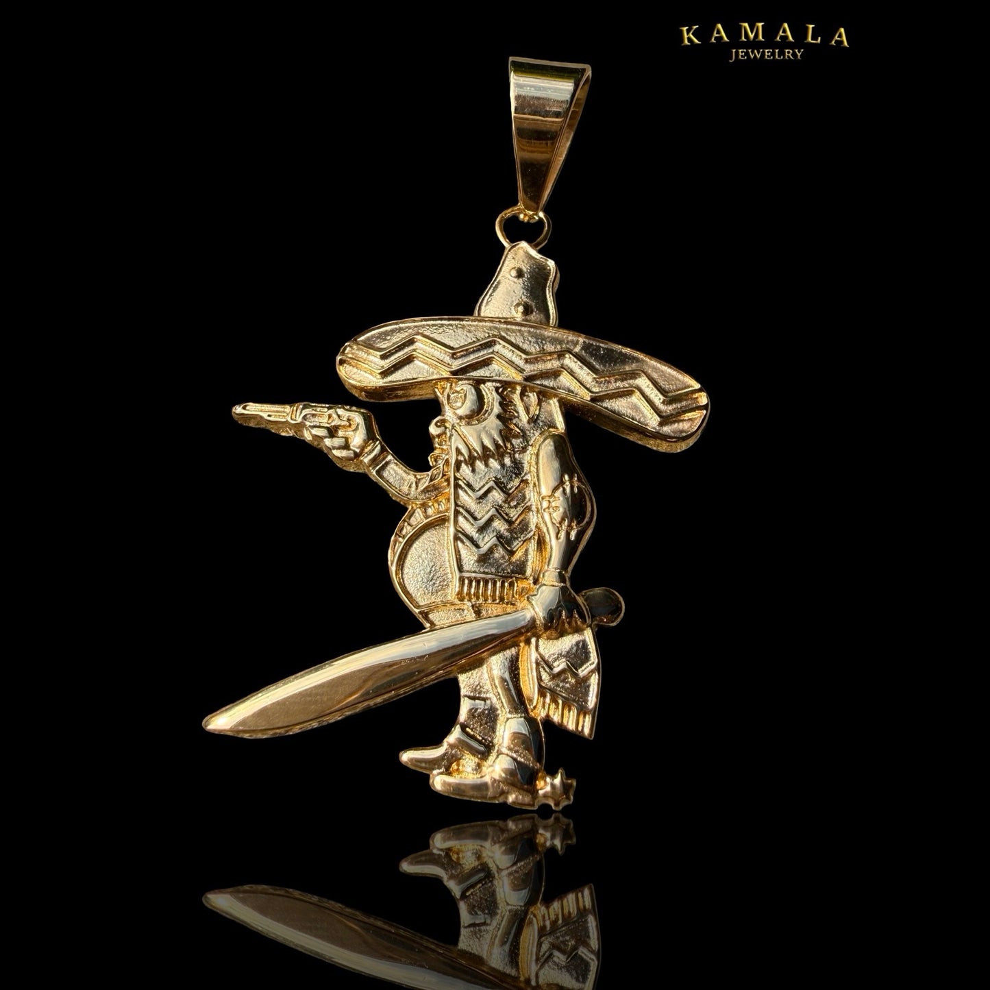 Bandidos FM Signature Anhänger – 6 cm Gold | Members Only