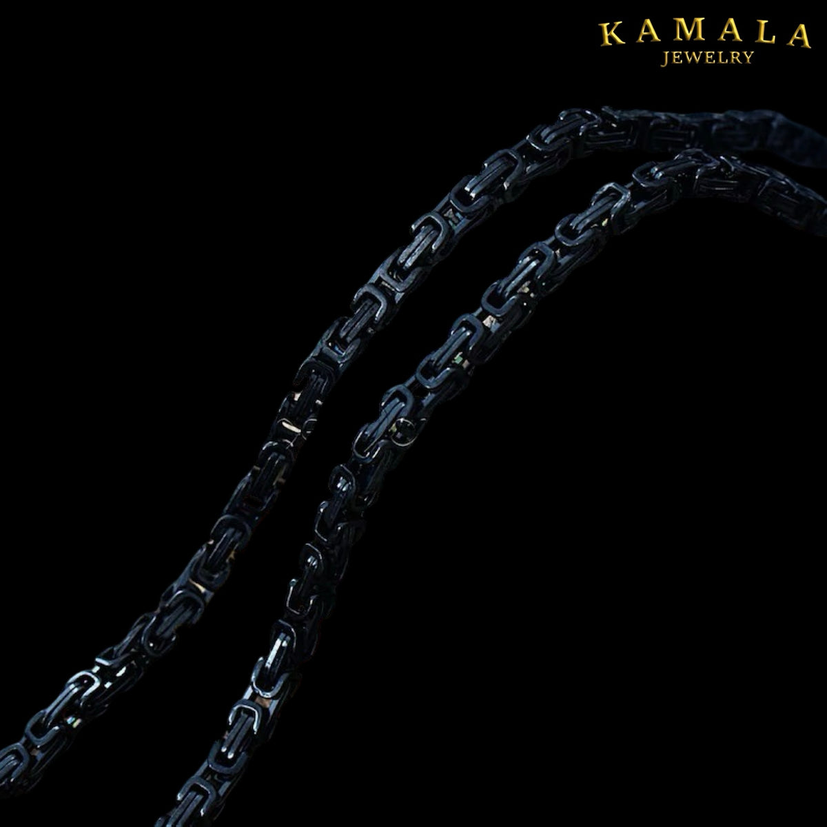 Königskette All Black – 60 cm | 10 mm