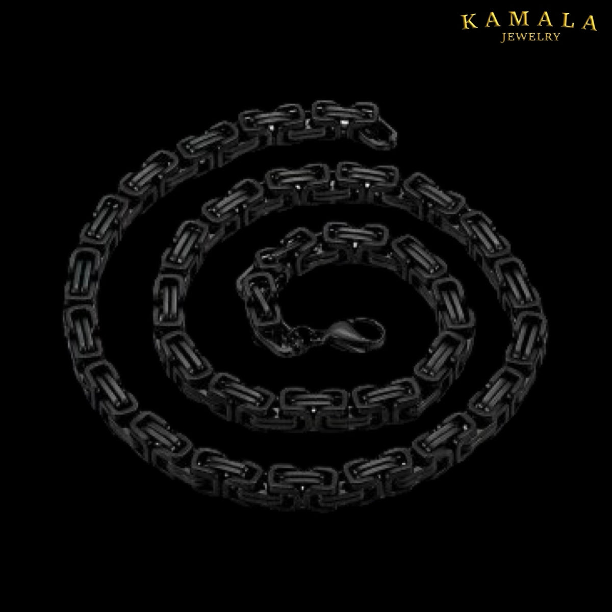 Königskette All Black – 60 cm | 10 mm