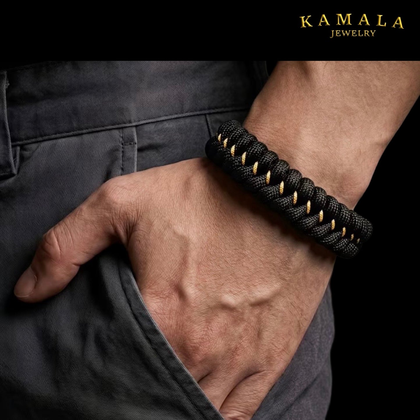 MadMax Armband – Schwarz &amp; Gold