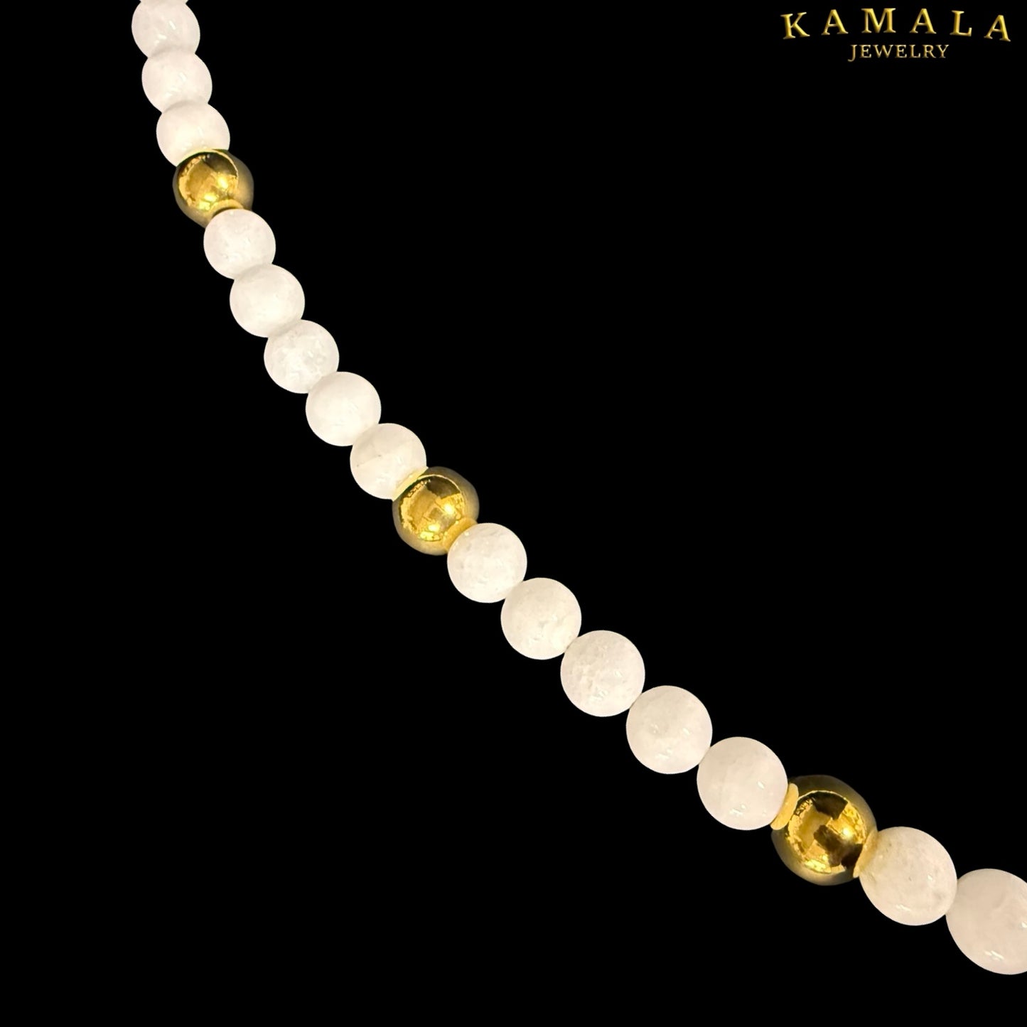 WHITE GOLD STONES EDITION – Perlenhalskette