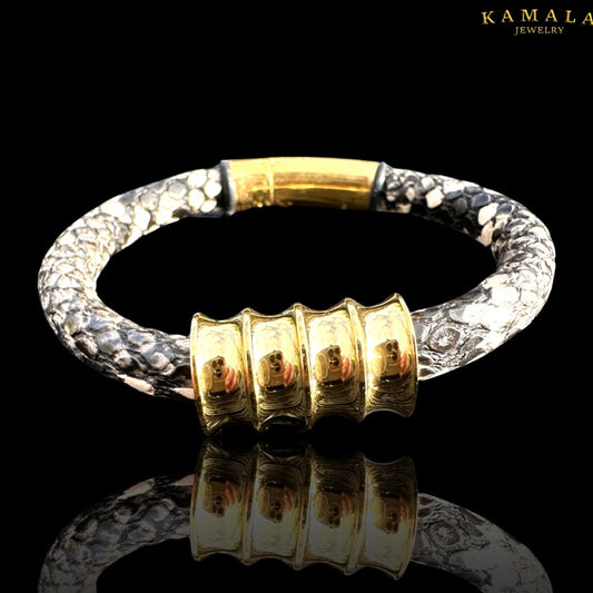 Armband - Python & Gold