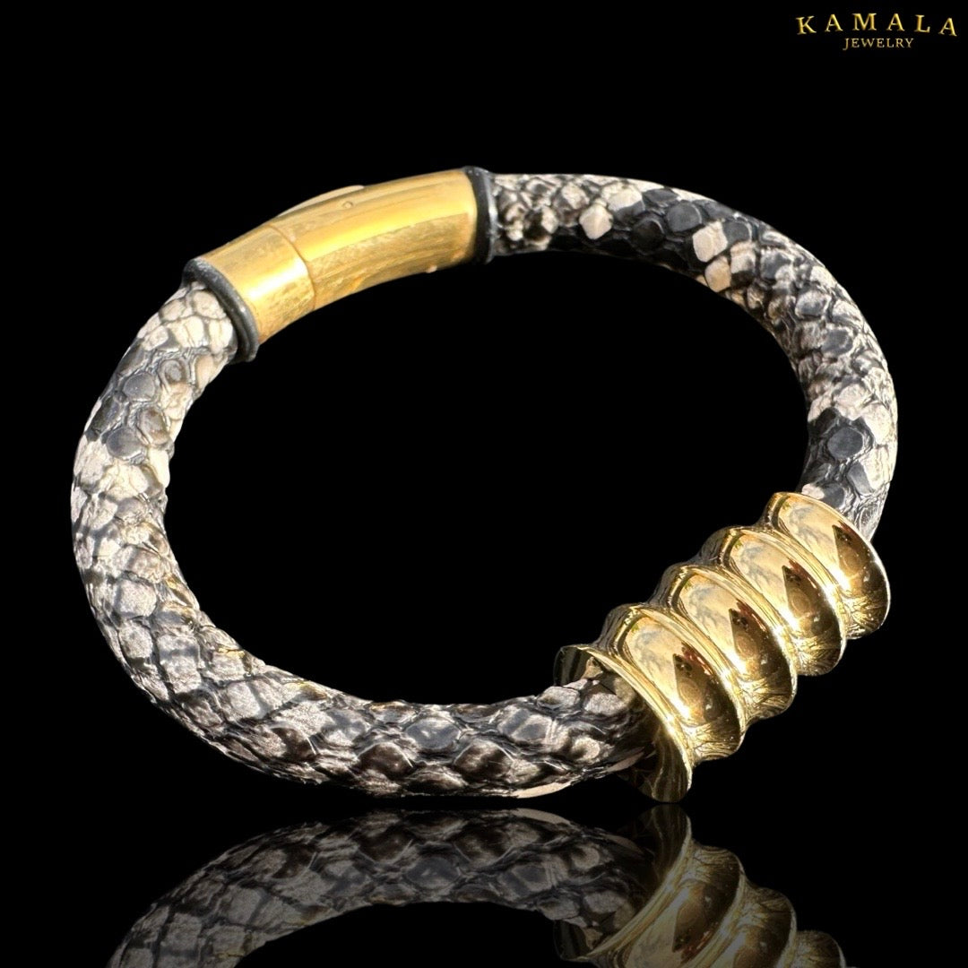 Armband - Python & Gold