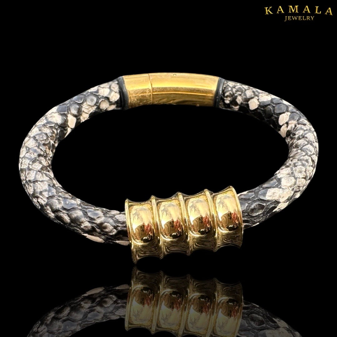 Armband - Python & Gold