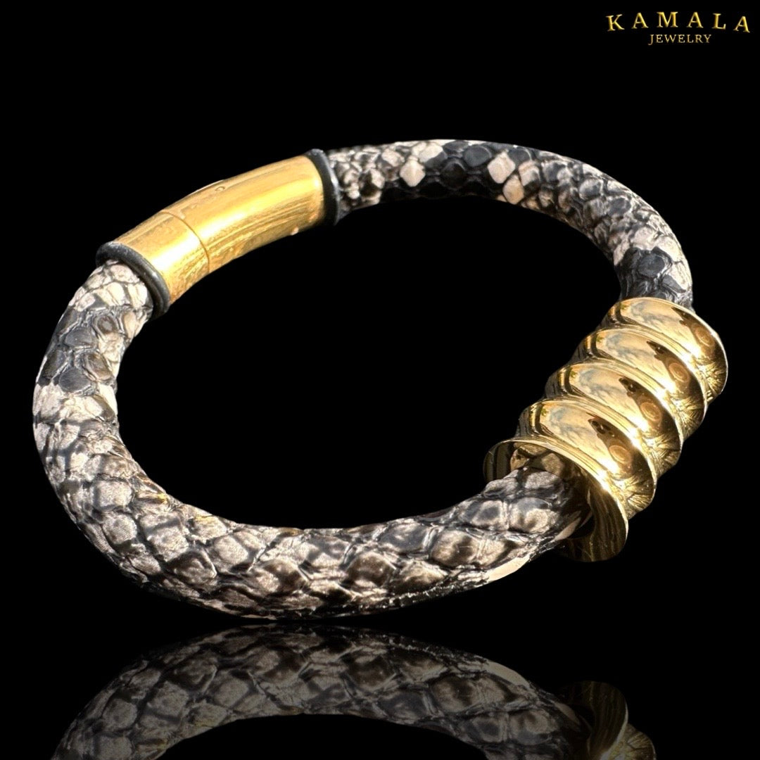 Armband - Python & Gold