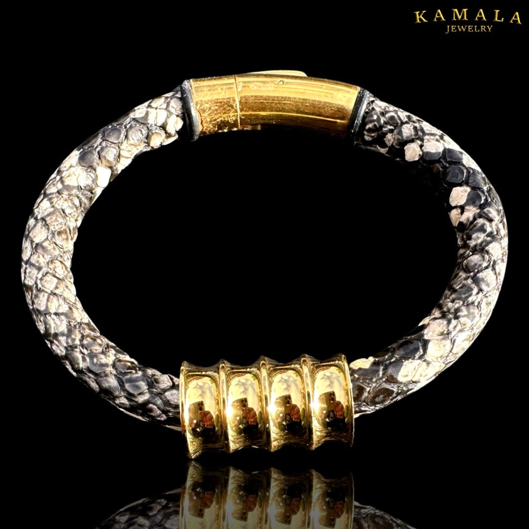 Armband - Python & Gold