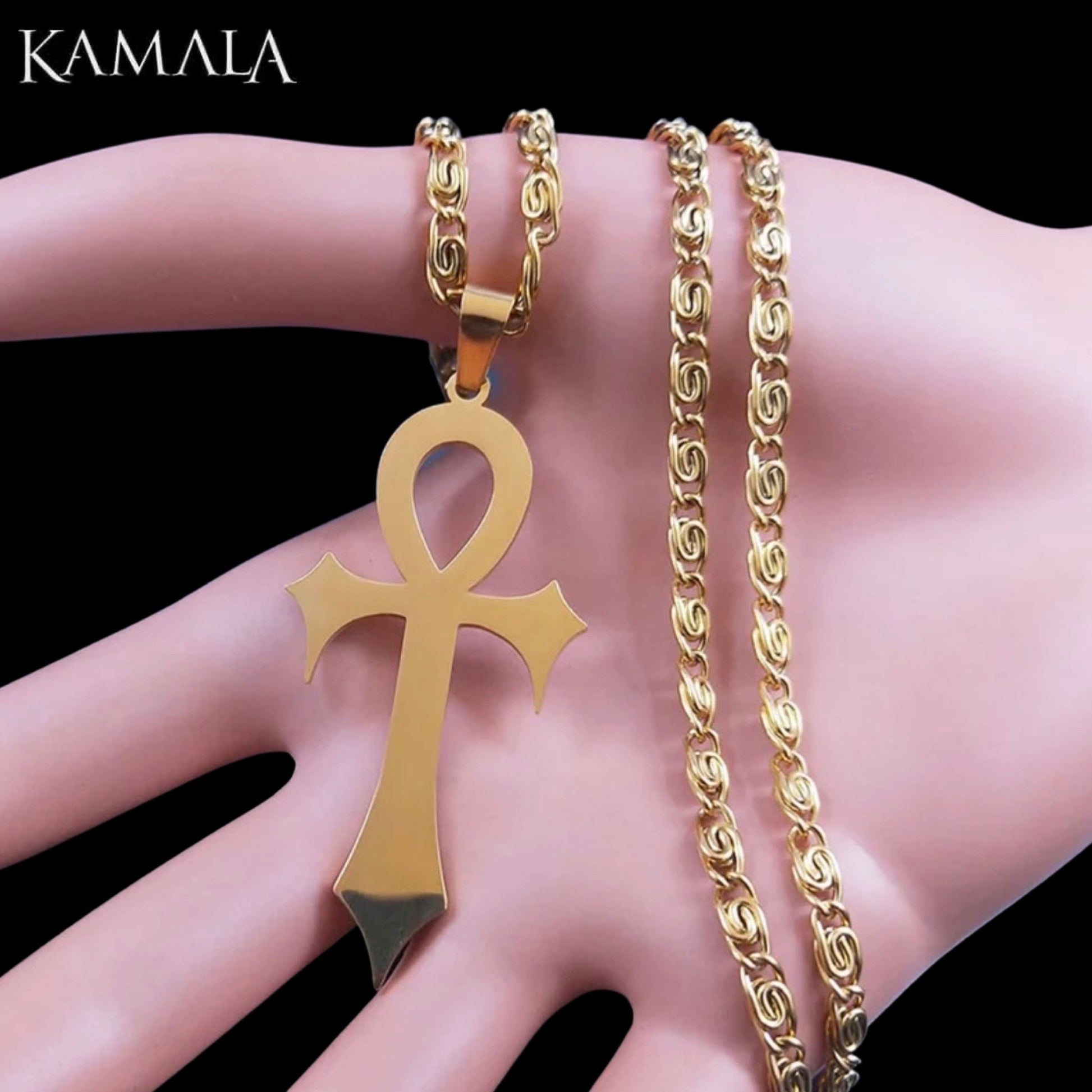 Anhänger mit Ankh Gold kamalajwl