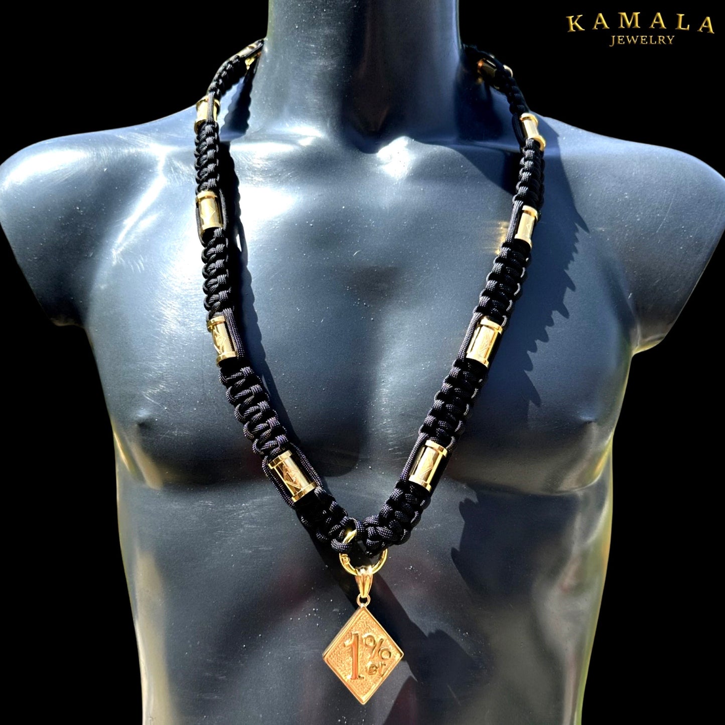 Exklusive Madmax Halskette mit 1%er Hülsen - 10 Stück in Gold