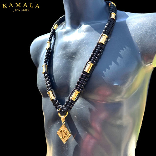 Exklusive Madmax Halskette mit 1%er Hülsen - 10 Stück in Gold