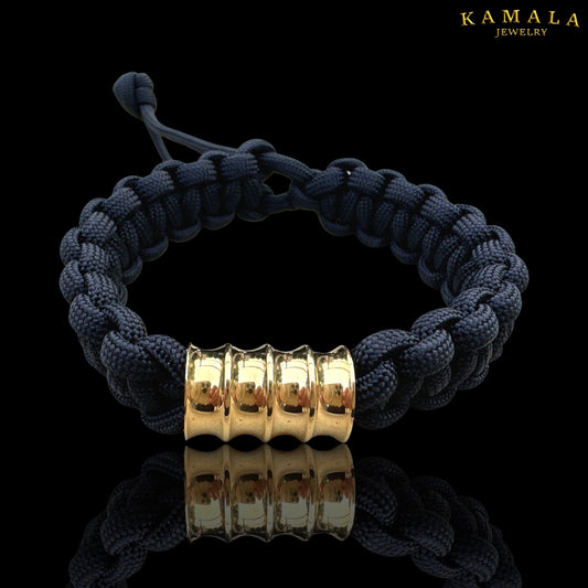 Madmax Armband - Schwarz mit Gold