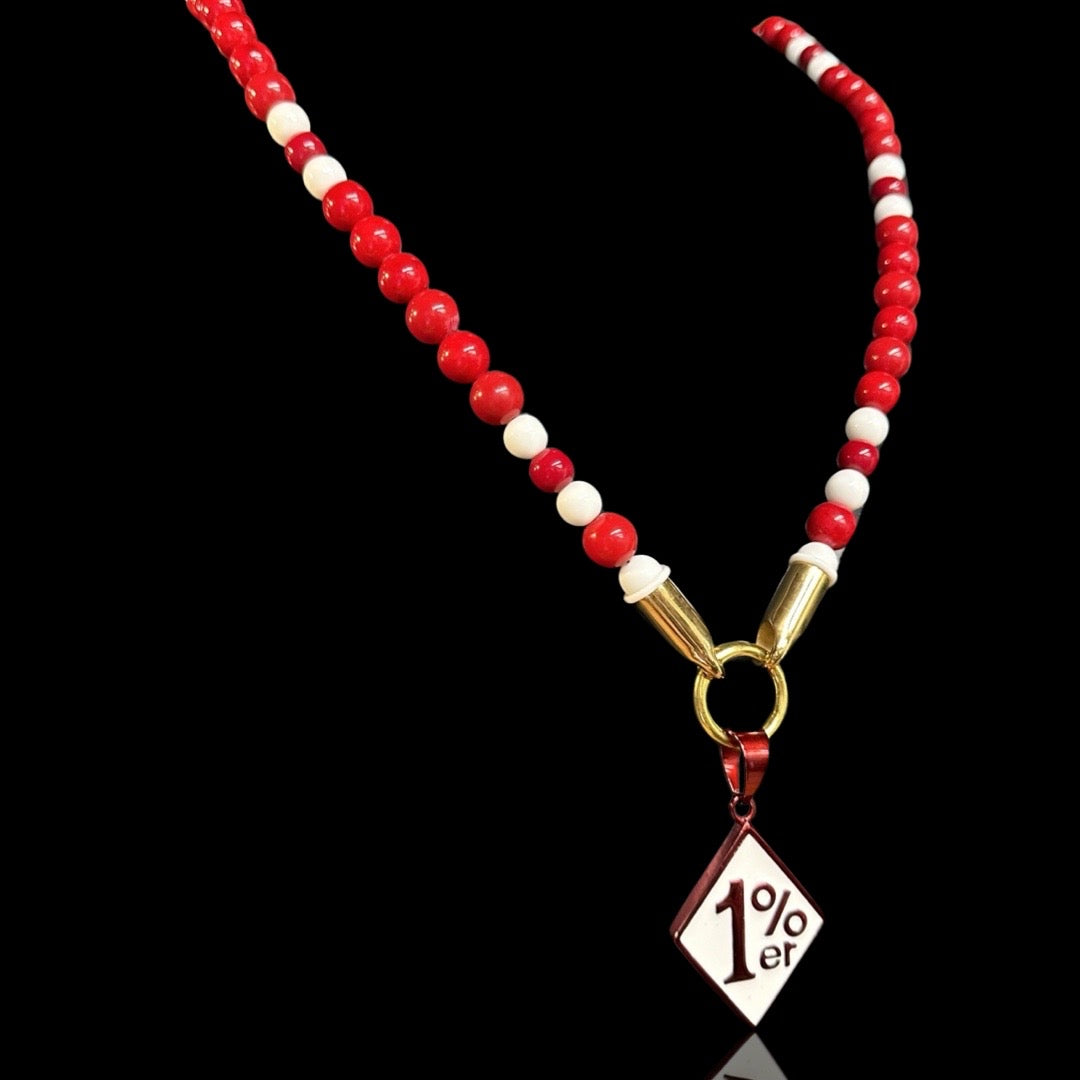 Rot & Weiss - Perlenkette