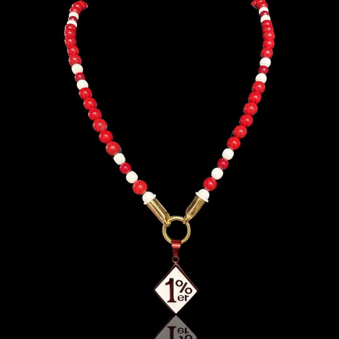 Rot & Weiss - Perlenkette