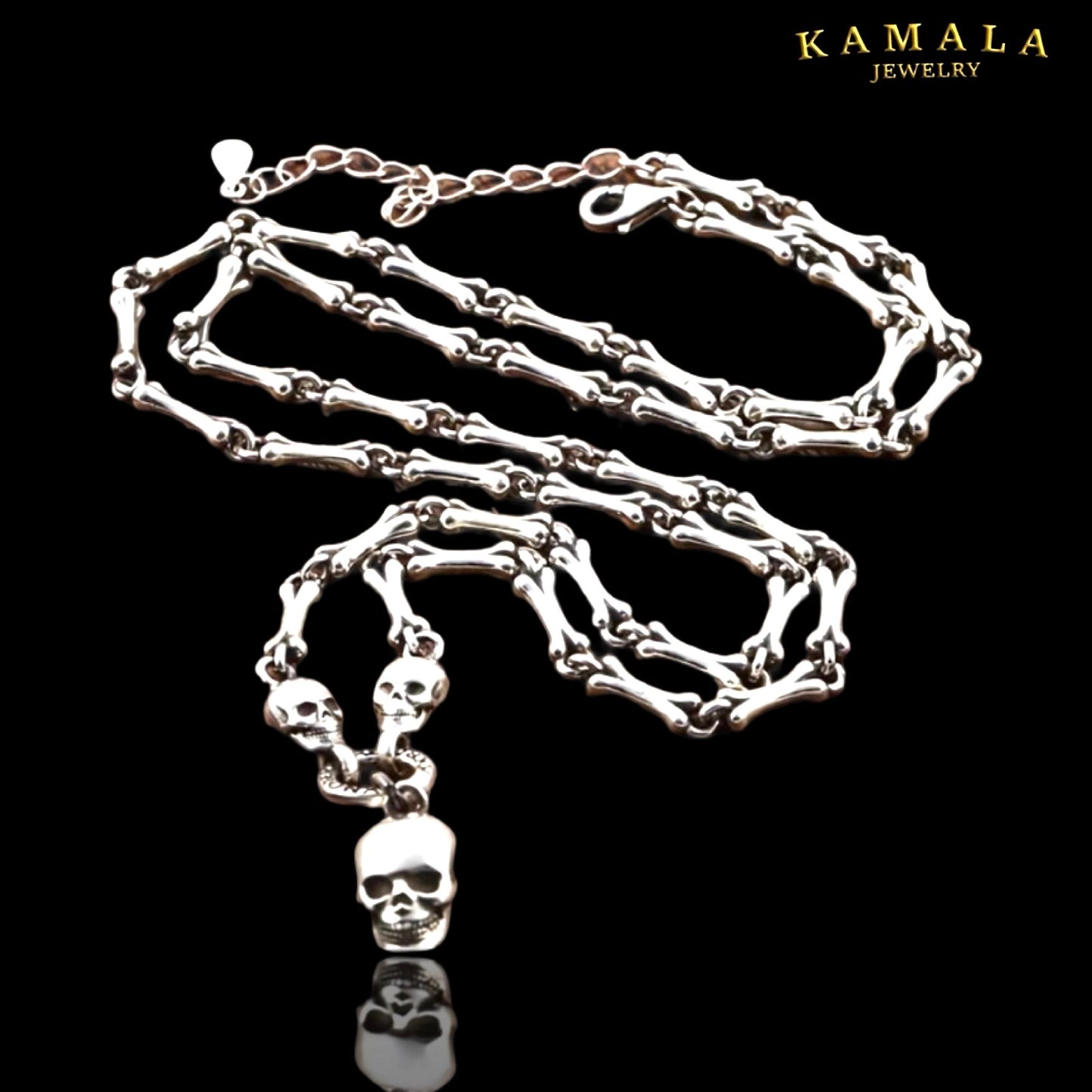Skull Bone Halskette – Edelstahl Statement