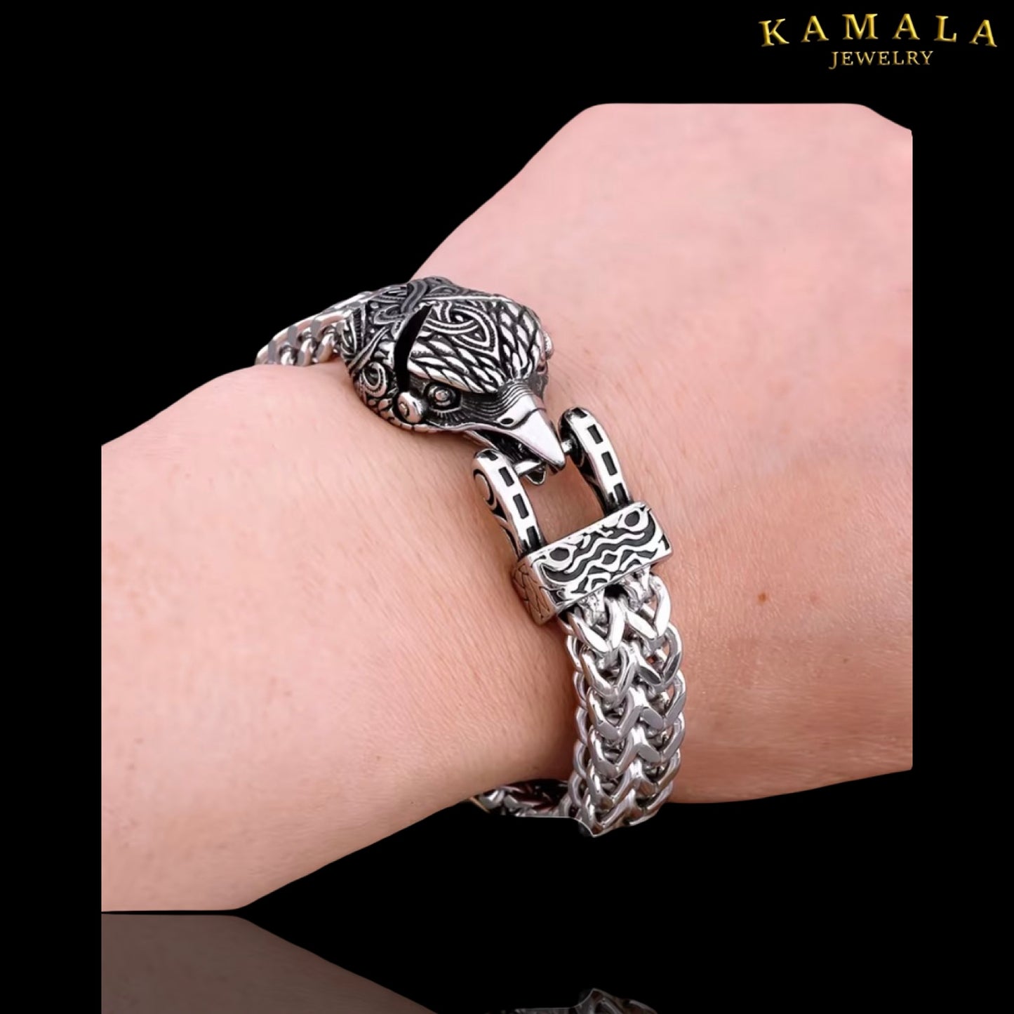 Raven/Adlerkopf - Armband – Massiver Edelstahl