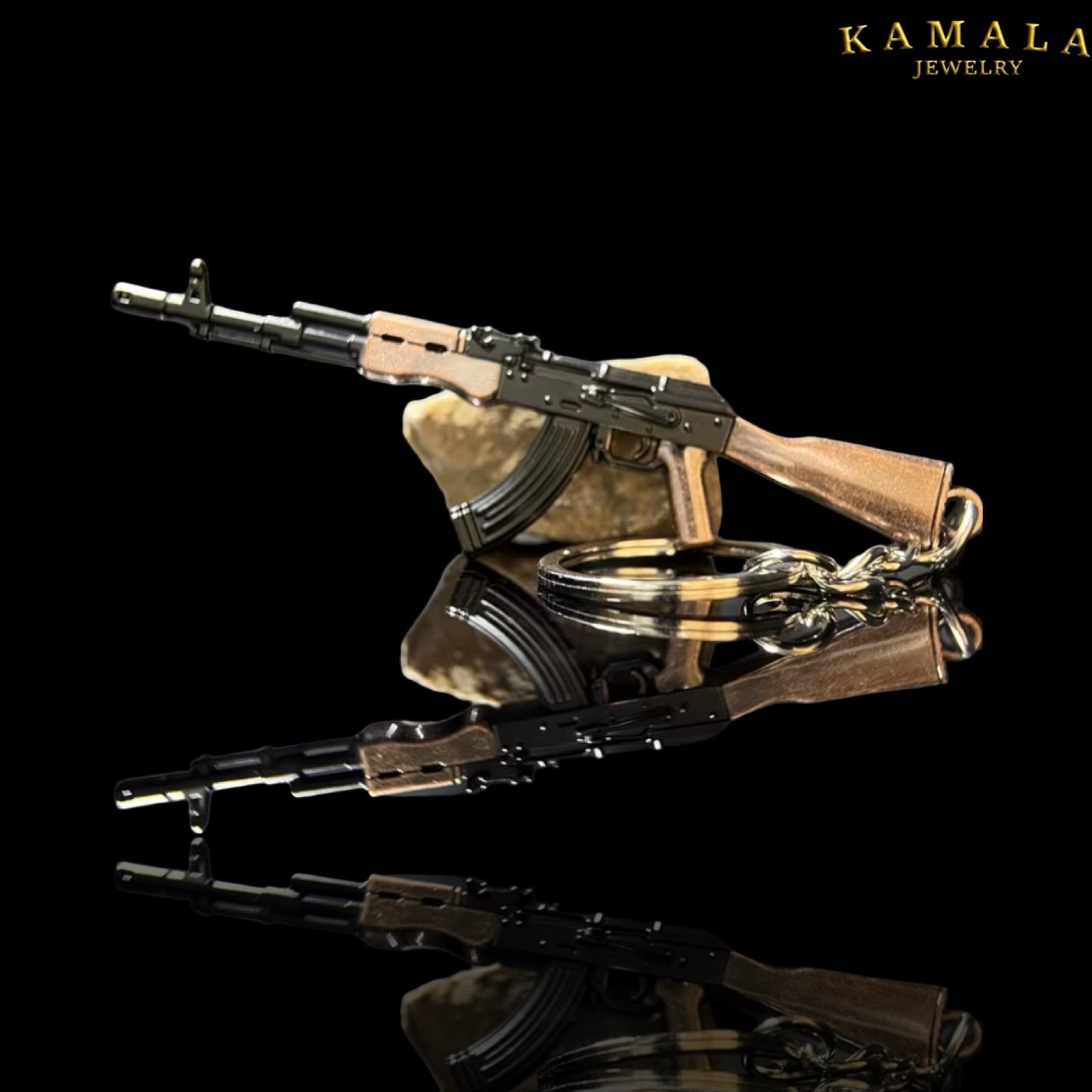 AK47 Style Schlüsselanhänger – Edelstahl