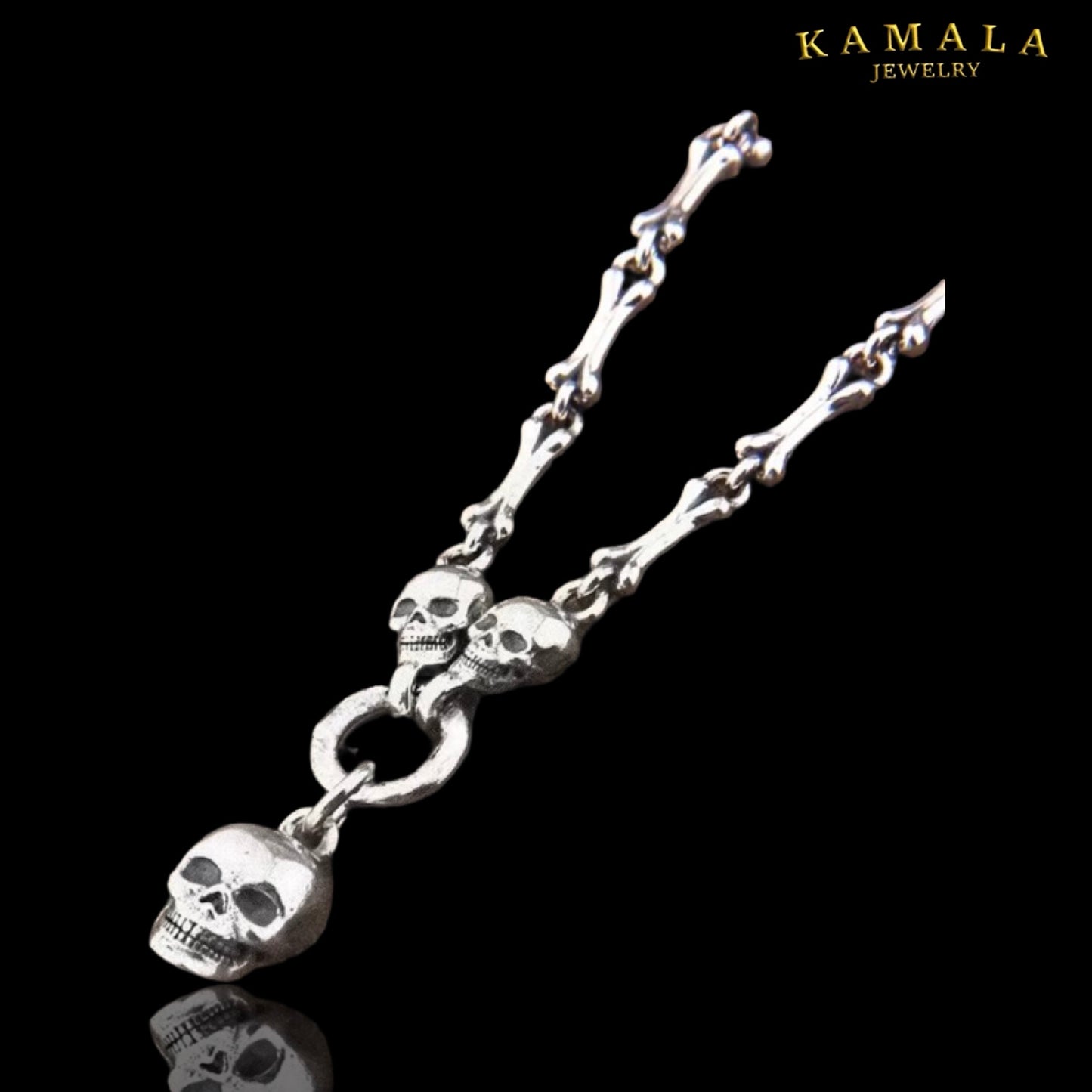 Skull Bone Halskette – Edelstahl Statement