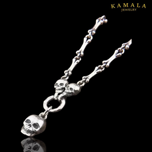 Skull Bone Halskette – Edelstahl Statement