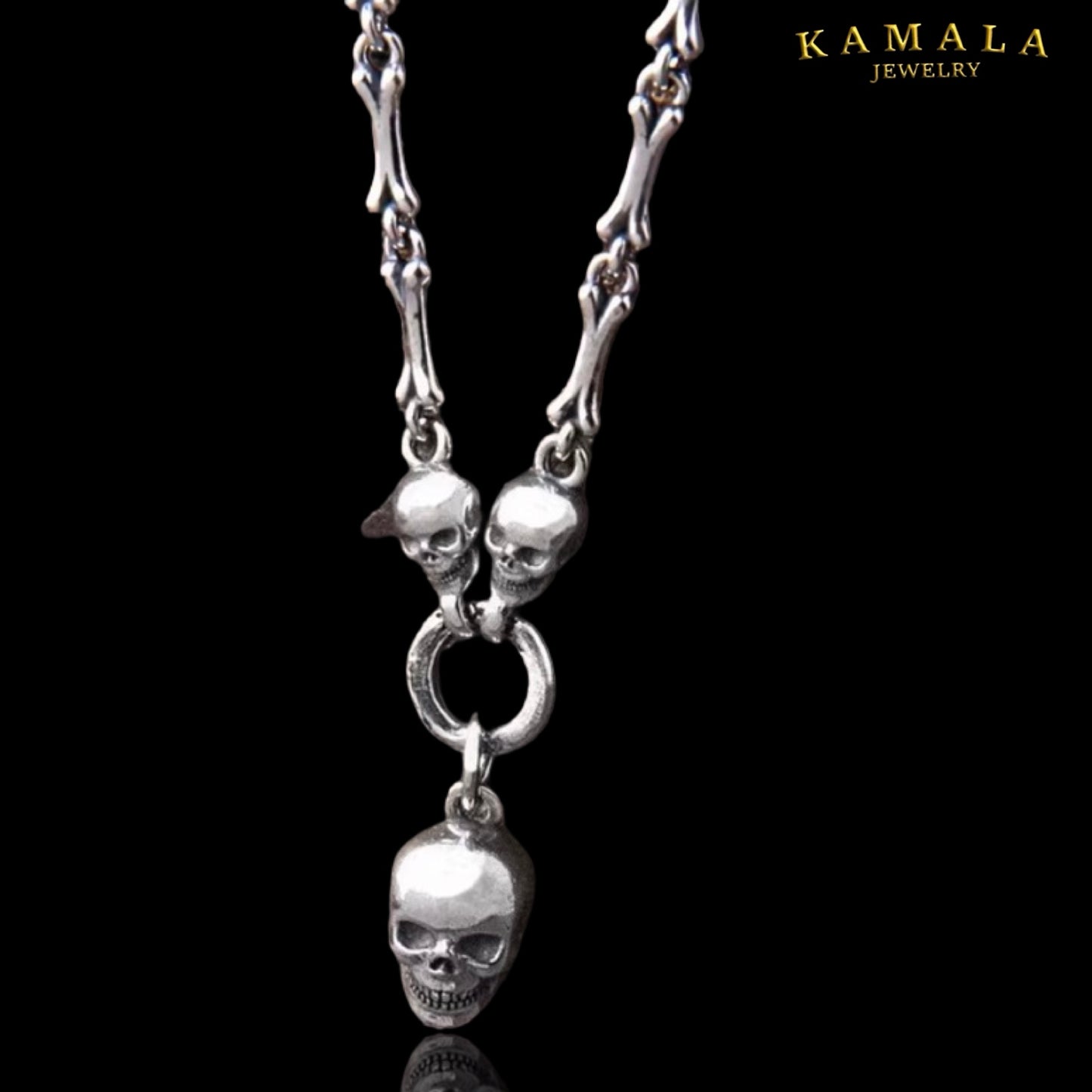 Skull Bone Halskette – Edelstahl Statement