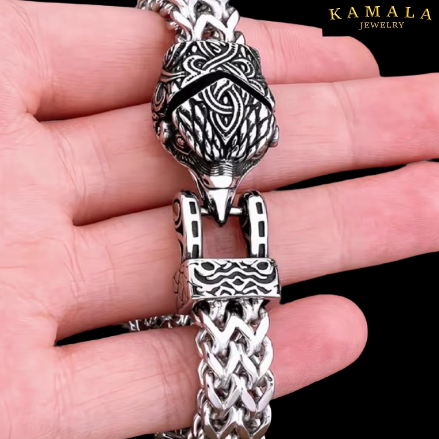 Raven/Adlerkopf - Armband – Massiver Edelstahl