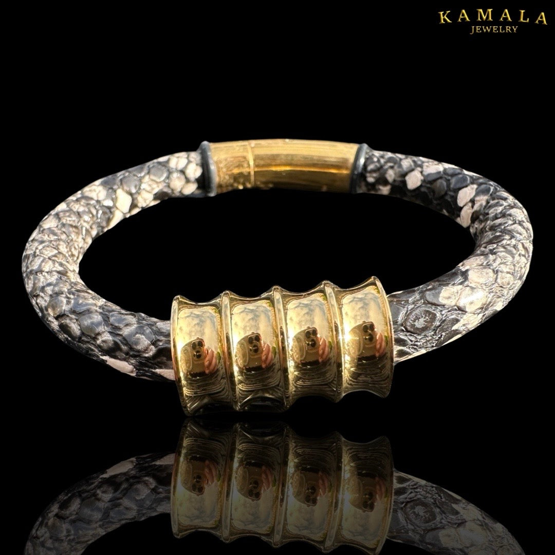 Armband - Python & Gold