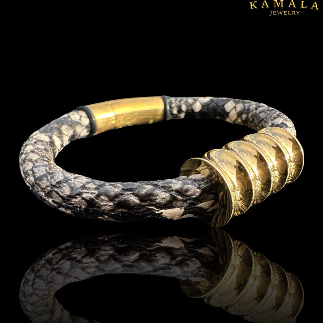 Armband - Python & Gold