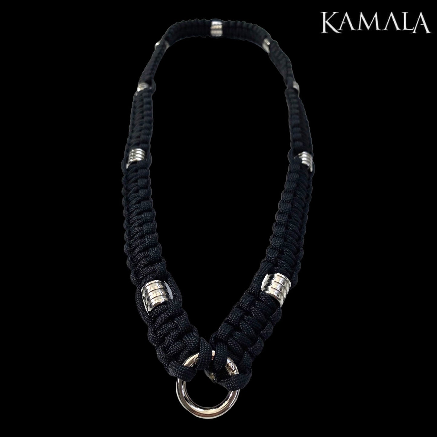 Madmax Halskette & Armband Set - Schwarz mit Silber