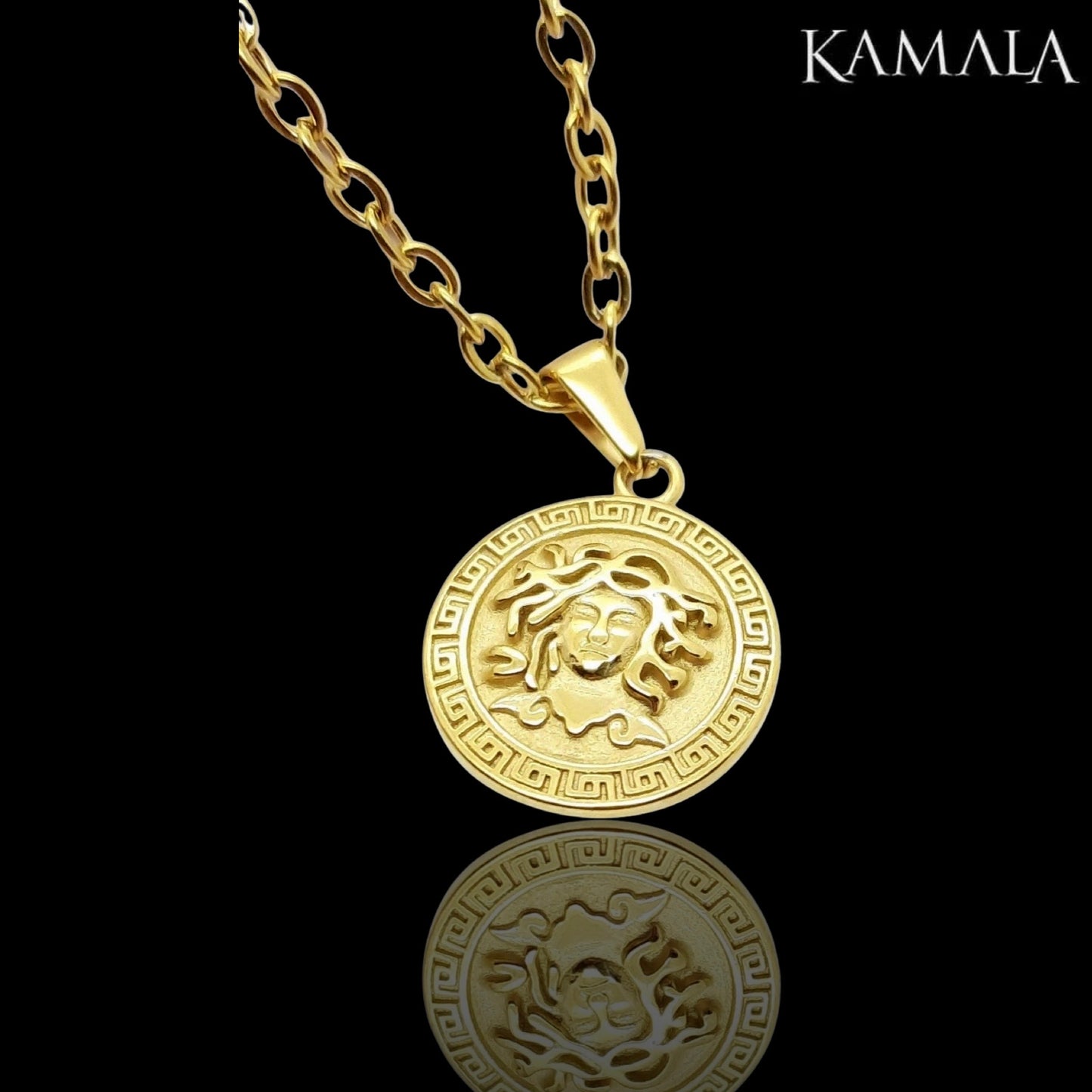 Halskette mit Medusa - Gold